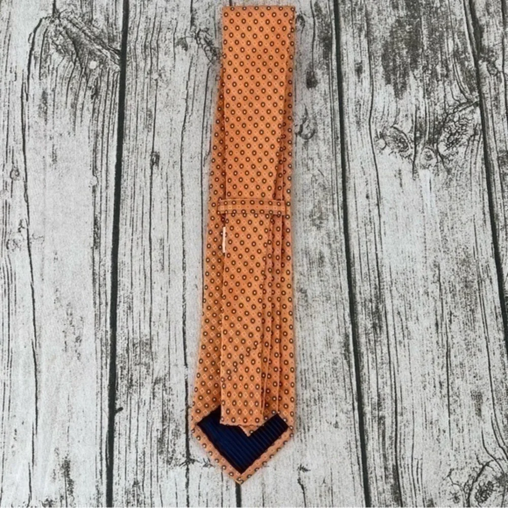 Eagle Men's Orange Blue Silk Neck Tie